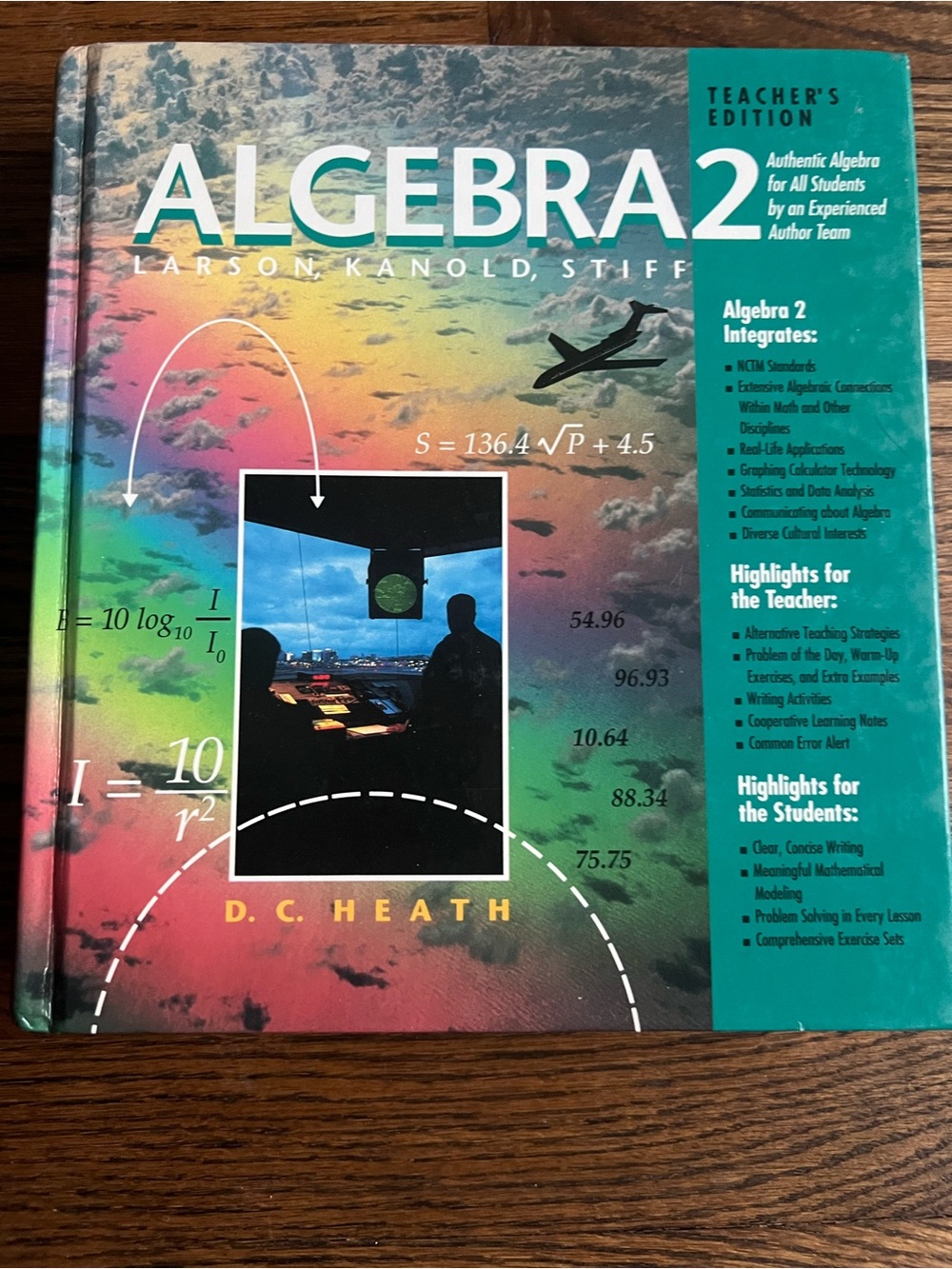 Algebra 2 Teacher's Edition Textbook Larson, Kanold, Stiff / Heath Publication